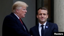 ABD Başkanı Donald Trump ve Fransa Cumhurbaşkanı Emmanuel Macron