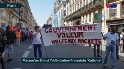 Macron'un Birinci Yıldönümüne Protestolu ‘Kutlama’